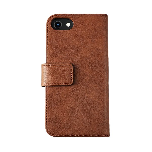 Rvelon iPhone 7/8/SE Kotelo, aitoa nahkaa, korttipaikat, ruskea