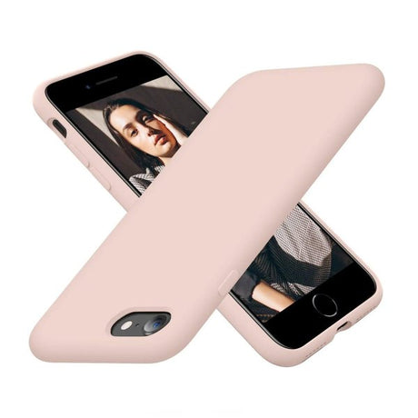 Rvelon iPhone 7/8/SE-suojakuori silikonia, beige