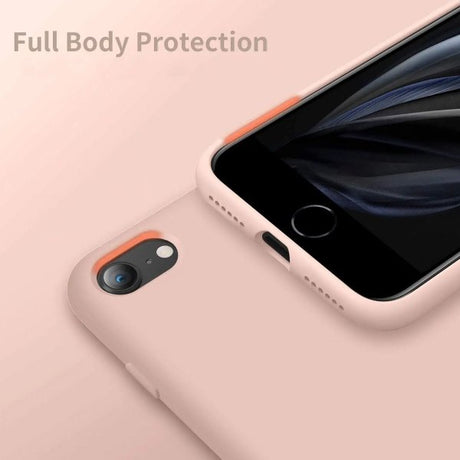 Rvelon iPhone 7/8/SE-suojakuori silikonia, beige