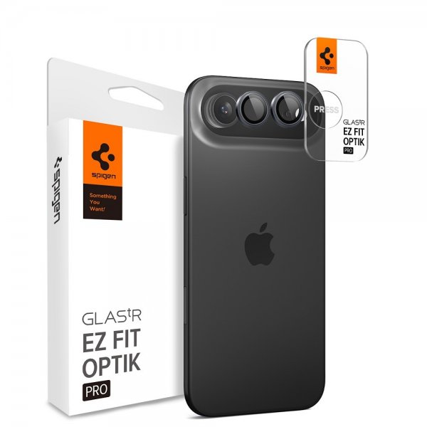 Spigen iPhone Air Kameran Linssuojus GLAS.tR EZ Fit Optik Pro 2 kpl Harmaa