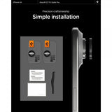 Spigen iPhone Air -kamerasuojalasi GLAS.tR EZ Fit Optik Pro, 2 kpl, musta