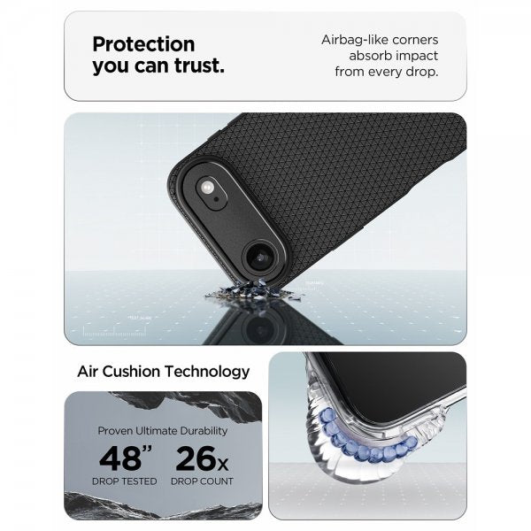 Spigen iPhone Air -kuori, Liquid Air Matte Black
