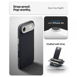 Spigen iPhone Air Kuori Nano Pop MagFit Musta Seesami