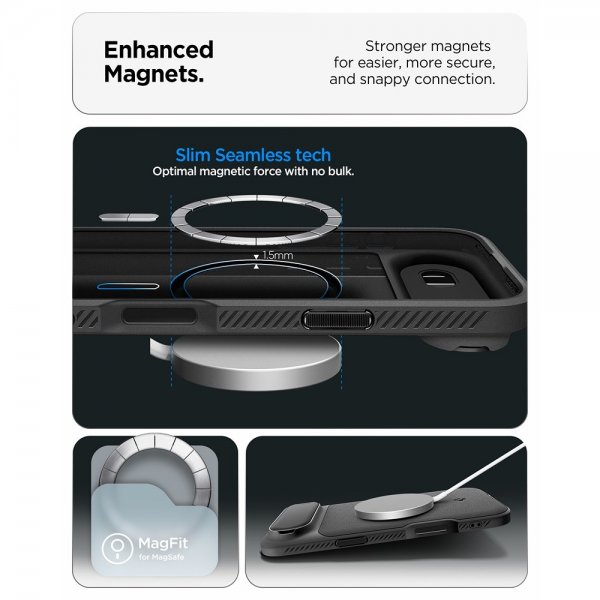 Spigen iPhone Air Skal Optik Armor MagFit Musta