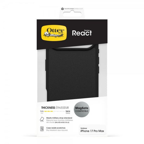 Otterbox iPhone Air -kuori React MagSafe Musta