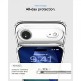 Spigen iPhone Air -kuori Ultra Hybrid MagFit Clear Graphite