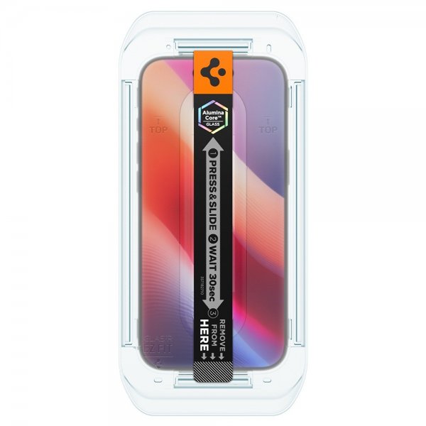 Spigen iPhone Air -näytönsuoja GLAS.tR EZ Fit Privacy 2 kpl