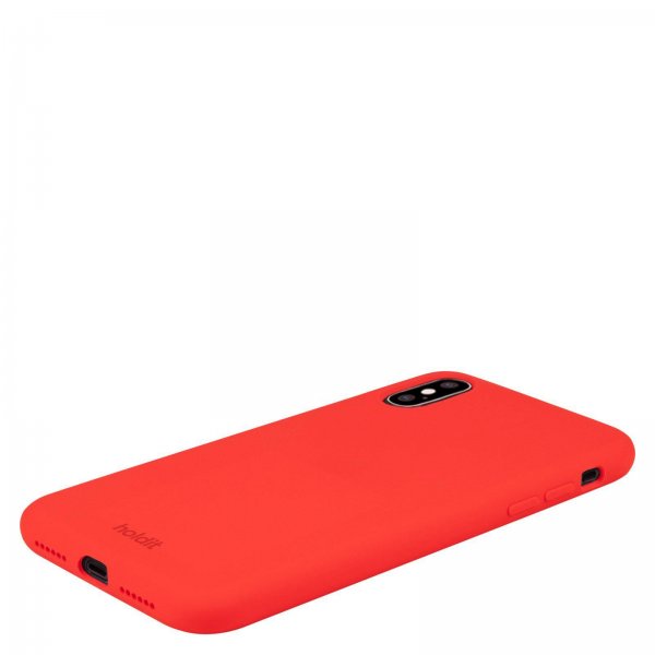 holdit iPhone X/Xs Silikonikuori Chili Red