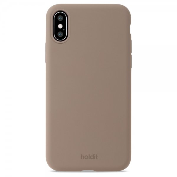 holdit iPhone X/Xs Silikonikuori Mocha Brown