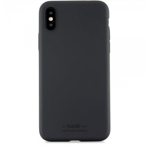 holdit iPhone X/Xs Silikonikuori Musta