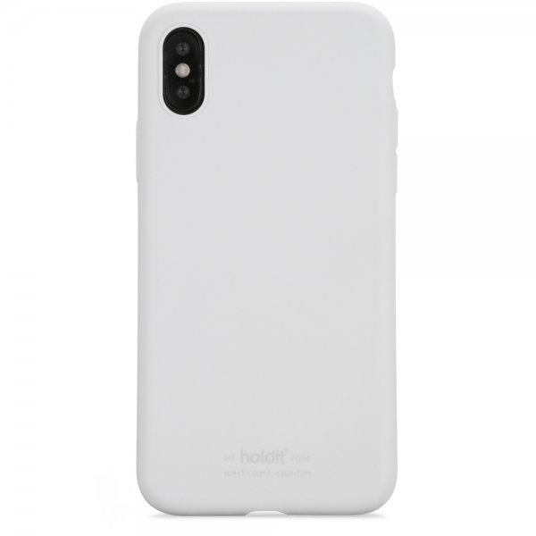 holdit iPhone X/Xs Silikonikuori Valkoinen