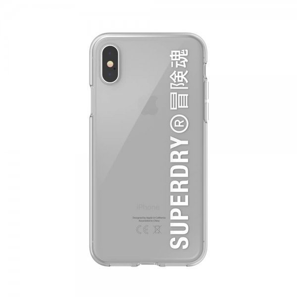 Superdry iPhone X/Xs Snap Case -suojakuori, kirkas
