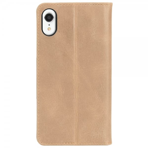 Krusell iPhone Xr -kotelo Sunne FolioWallet Vintage Nude