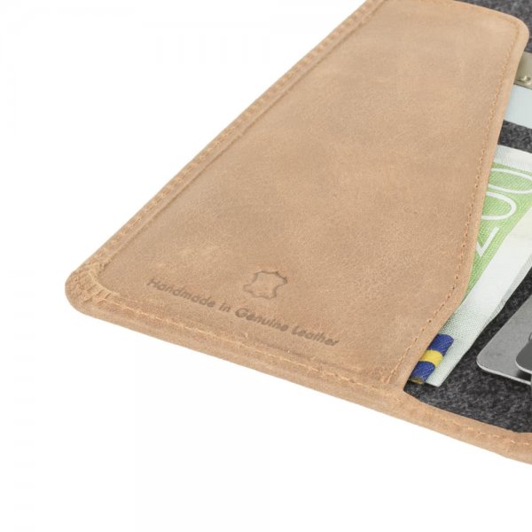 Krusell iPhone Xr -kotelo Sunne FolioWallet Vintage Nude