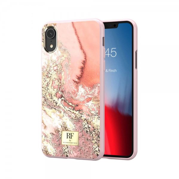 Richmond & Finch iPhone Xr Kuori Pink Marble Gold