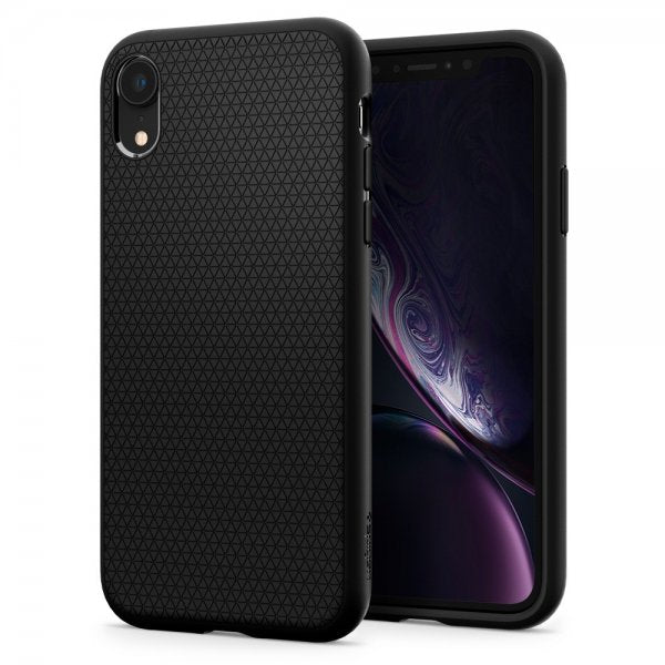 Spigen iPhone Xr Kuori Liquid Air Mattamusta