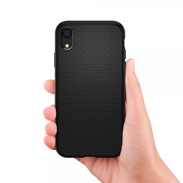 Spigen iPhone Xr Kuori Liquid Air Mattamusta