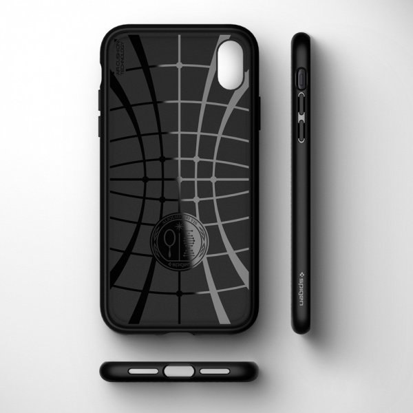 Spigen iPhone Xr Kuori Liquid Air Mattamusta