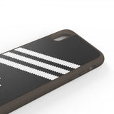 Adidas iPhone Xr Kuoret OR 3 Stripes Snap Case PU SS19 Musta Valkoinen