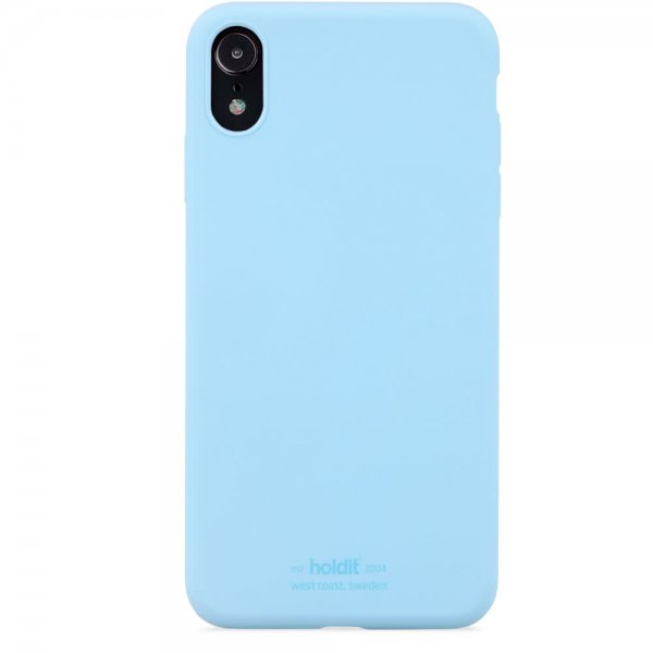 holdit iPhone Xr Silikonikuori Vaaleansininen