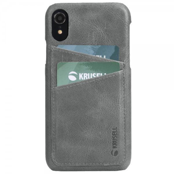 Krusell iPhone Xr Suojakuori Sunne Cardcover Vintage Grey