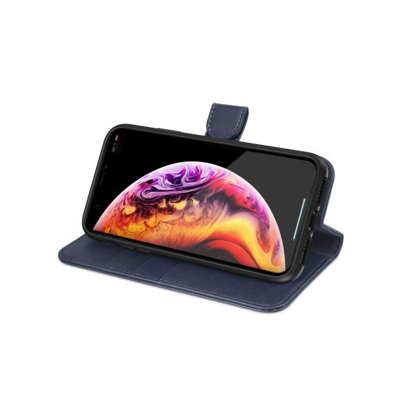 iPhone Xs Max Kotelo Magneettinen Irrotettava Kuori Sininen