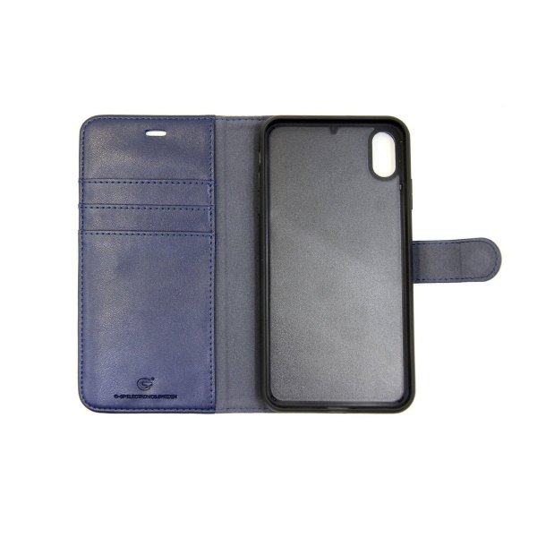 iPhone Xs Max Kotelo Magneettinen Irrotettava Kuori Sininen