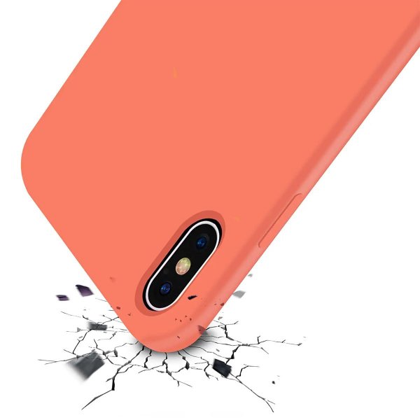 Rvelon iPhone X/iPhone Xs Kuoret Silikoni Vaaleanpunainen