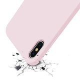 Rvelon iPhone X/iPhone Xs Kuoret Silikoni Hiekkaruusu