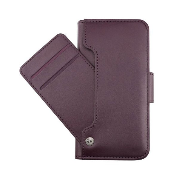 Rvelon iPhone X/iPhone Xs -kotelo, taitettava korttipaikka, violetti