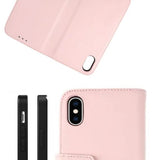 Rvelon iPhone X/iPhone Xs Kotelo Aito Nahka Pinkki