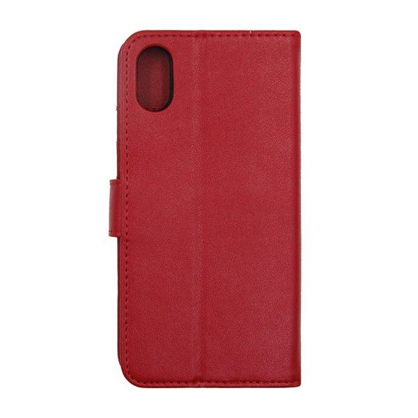 iPhone X/iPhone Xs Kotelo irrotettavalla kuorella Punainen