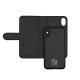 Rvelon iPhone X/iPhone Xs -kotelo, magneettisesti irrotettava kuori, musta