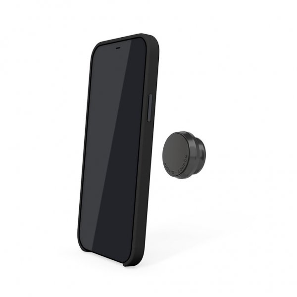 Pipetto iPhone 12 Mini Magnetic Leather Case magneettipidikkeellä, musta
