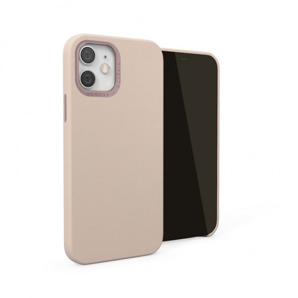 Pipetto iPhone 12 Mini Magnetic Leather Case magneettipidikkeellä, Dusty Pink