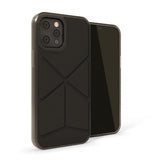 Pipetto iPhone 12 Pro Max Kuori Origami Snap Musta