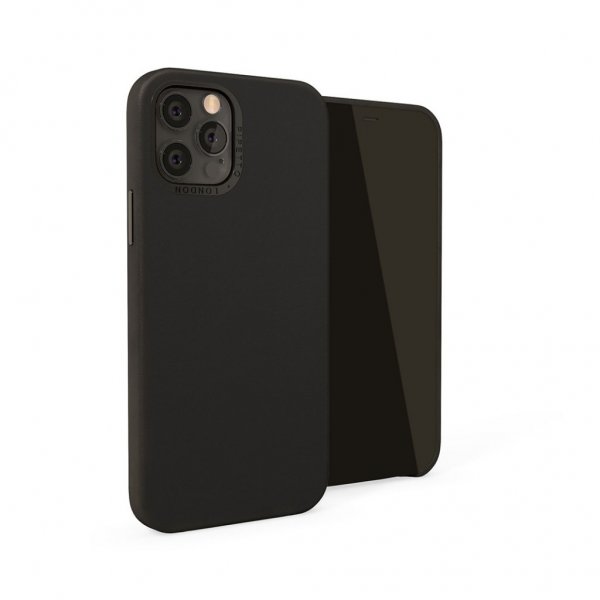 Pipetto iPhone 12 Pro Max Magnetic Leather Case magneettipidikkeellä, musta