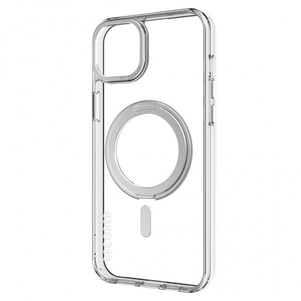 Decoded iPhone 15 Plus Suojakuori Kierrätysmuovia Läpinäkyvä Loop Stand -tuki Takakuori Kirkas