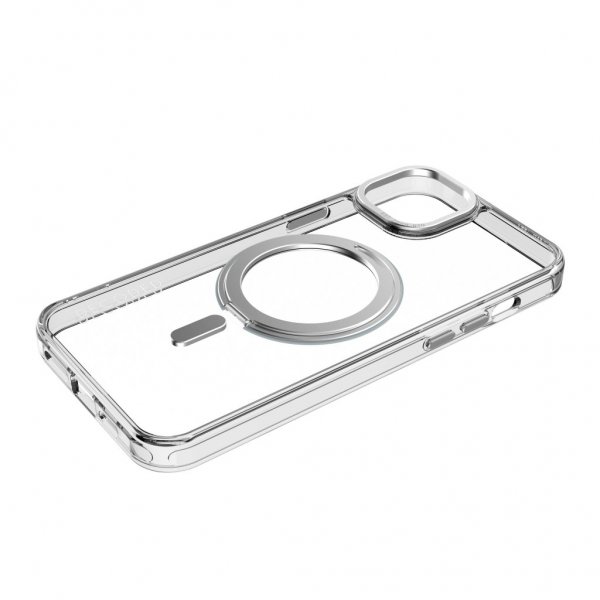 Decoded iPhone 15 Plus Suojakuori Kierrätysmuovia Läpinäkyvä Loop Stand -tuki Takakuori Kirkas