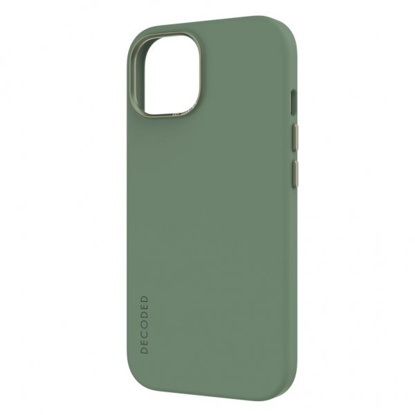 Decoded iPhone 15 Plus Skal Silicone Backcover Sage Leaf Green