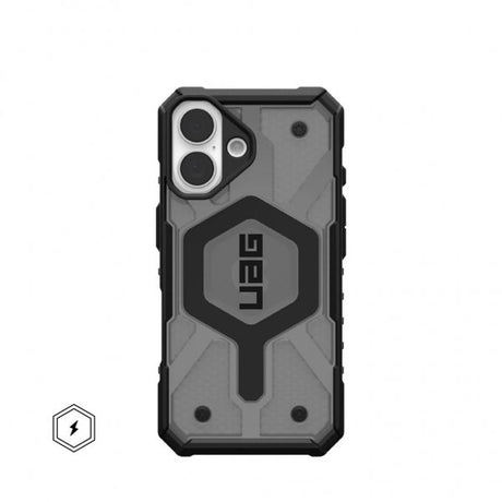 Urban Armor Gear (UAG) iPhone 16 -suojakuori Pathfinder Clear MagSafe Ash