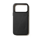 Mujjo iPhone 17 Pro Max -suojakuori, täysnahkainen lompakkokotelo MagSafe, musta