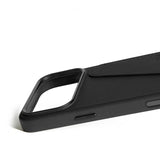 Mujjo iPhone 17 Pro Max -suojakuori, täysnahkainen lompakkokotelo MagSafe, musta