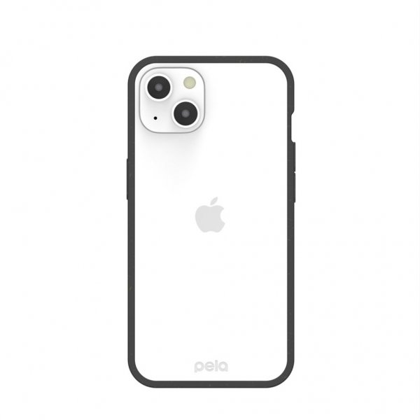 Pela iPhone 13 -kuori, ympäristöystävällinen, kirkas, musta