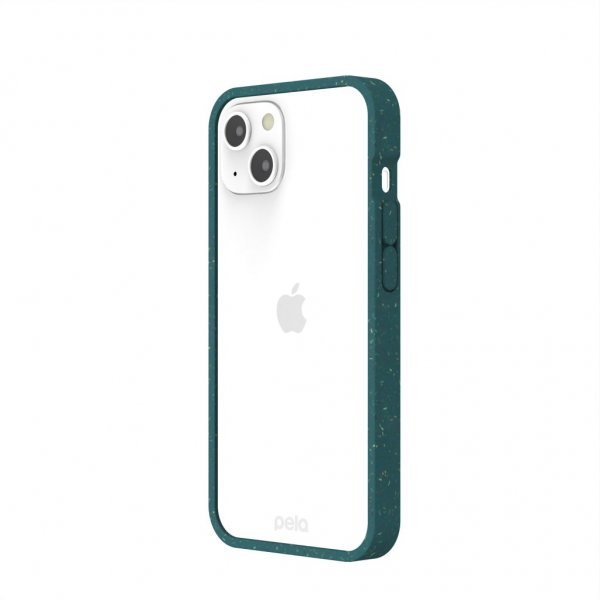Pela iPhone 13 -kuori, ympäristöystävällinen läpinäkyvä vihreä