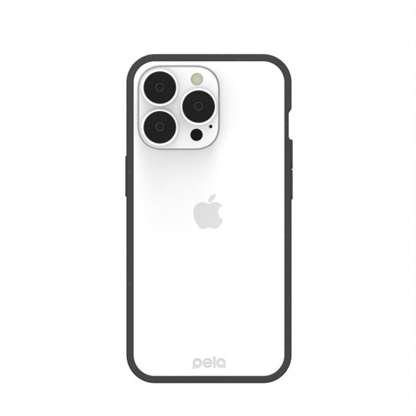Pela iPhone 13 Pro Eco Friendly kirkas kuori, musta