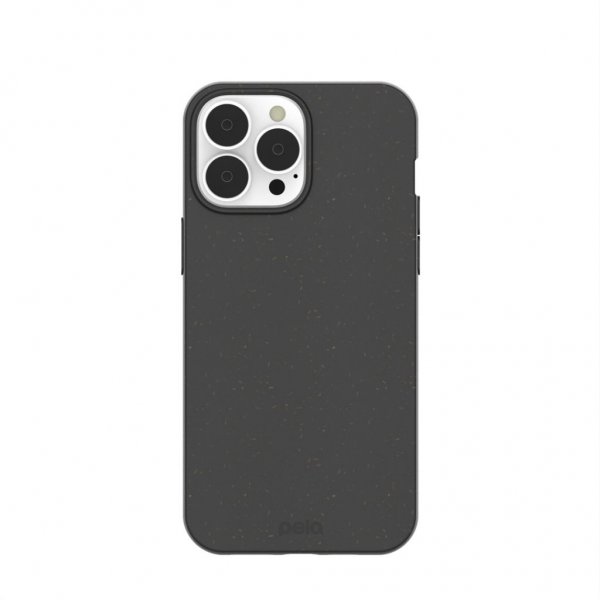 Pela iPhone 13 Pro Max -kuori, ympäristöystävällinen, klassinen musta