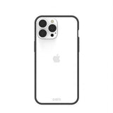 Pela iPhone 13 Pro Max -kuori, ympäristöystävällinen, läpinäkyvä, musta