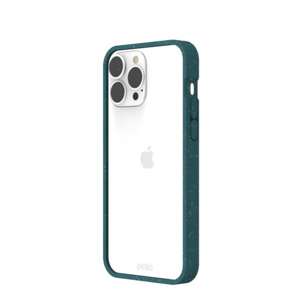 Pela iPhone 13 Pro Max -kuori, ympäristöystävällinen, läpinäkyvä, vihreä