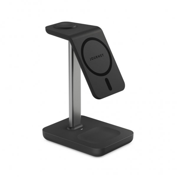 Journey MagSafe-yhteensopiva 3-in-1 langaton latausteline, musta